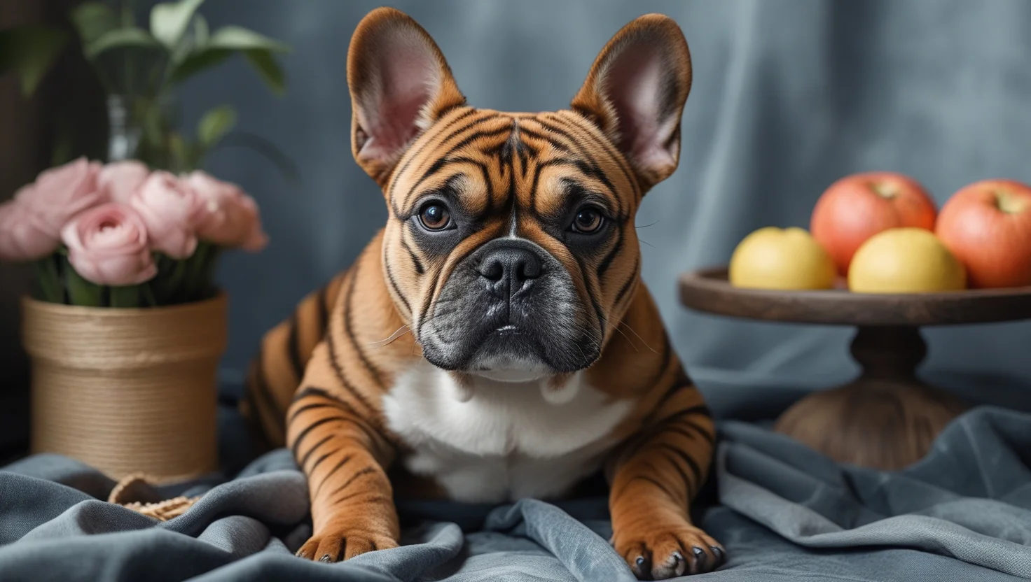 tiger brindle french bulldog